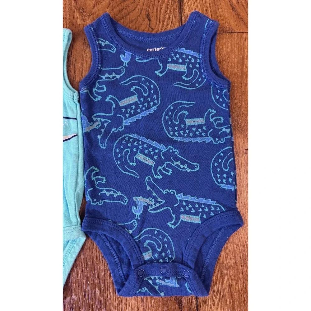 Carters Baby Boy Rompers‎ 3 Months Outfit Clothes Summer Lot Tank Top Bodysuits